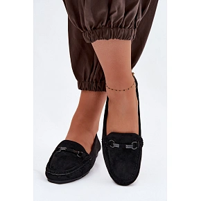 Dámske mokasíny 6358 black - Sweet Shoes