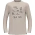 Koszulka z długim rękawem męska ODLO Merino 200 Tourist T-Shirt Crew Neck l/s szara pánské