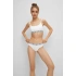 Dámske tangá Triplet Thong Stripe 3 pack 50469681 biele - Hugo Boss