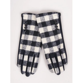 Dámske rukavice RES-0092K-345C Black with white - Yoclub