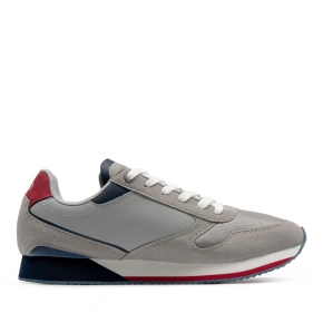 Pánska obuv NOBIL003A-LGR001 grey-white-red - Ralph Lauren