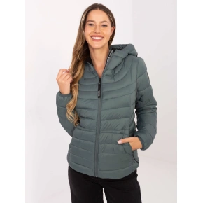 Dámska bunda D50092XB44554A2 Tmavo olivovo zelená - FPrice