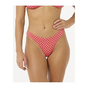 Červené plavky RIP CURL Shell Cove High Leg Cheeky Červené plavky RIP CURL Shell Cove High Leg Cheeky