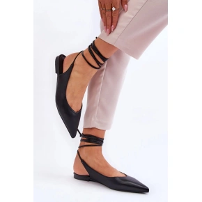Dámske baleríny 2530-1 Black - Sweet Shoes