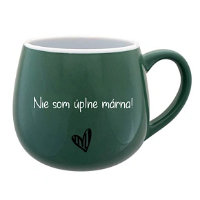 Nie som úplne mŕtvy! - zelený keramický hrnček 300 ml Nie som úplne mŕtvy! - zelený keramický hrnček 300 ml