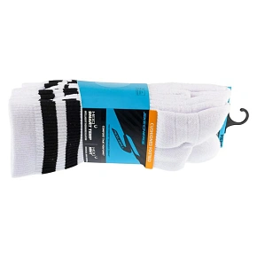 Skechers, 3 ks pánske ponožky PF PBall Crew S01373HP-WBK, biele, veľkosti 41–46