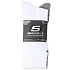 Skechers, 3 ks, unisex, bez froté, S601102-107, biele, veľkosti 43–46