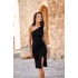 Dámske spoločenské šaty SUK0406 čierne - Roco Fashion