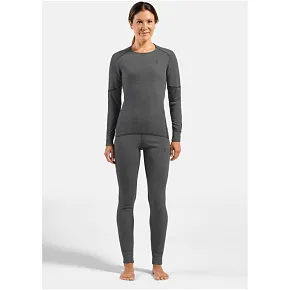 Koszulka termoaktywna z długim rękawem damska ODLO Active X-Warm BL Top Crew Neck l/s szara Koszulka termoaktywna z długim rękawem damska ODLO Active X-Warm BL Top Crew Neck l/s szara