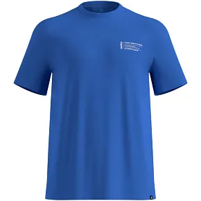 Koszulka z krótkim rękawem męska ODLO T-shirt crew neck s/s COTTON BLEND UNLIMITED niebieska Koszulka z krótkim rękawem męska ODLO T-shirt crew neck s/s COTTON BLEND UNLIMITED niebieska