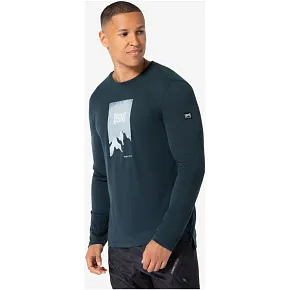 Koszulka z długim rękawem męska SUPER.NATURAL M 2 Pitch LS granatowa pánské Koszulka z długim rękawem męska SUPER.NATURAL M 2 Pitch LS granatowa pánské