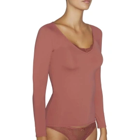 Dámske tričko s dlhým rukávom 19185 červená - Ysabel Mora