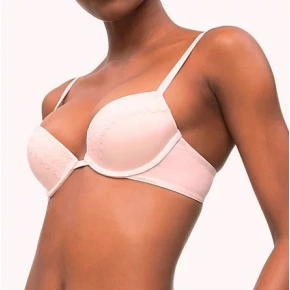 Podprsenka push-up QF5145E 2NT ružová - Calvin Klein