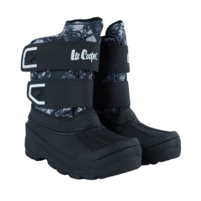 Detské snehové topánky LCJ-25-10-3781K Čierne s modrou - Lee Cooper Detské snehové topánky LCJ-25-10-3781K Čierne s modrou - Lee Cooper