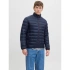 Jack&Jones pánska páperová bunda JJEBRADLEY LIGHT PUFFER COLLAR NOOS 12280971 SKY CAPTIN
