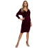 Dámske šaty M561 Bordeaux - MOE