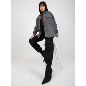 Dámska košeľa DN KS 4005.99P Tmavo šedá - FPrice