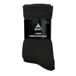 Futbalové tréningové ponožky SELECT black short 3-pack