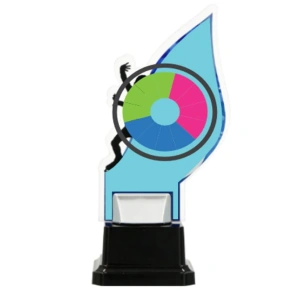 Vyvýšená trofej z plexiskla - INDIVIDUAL