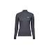 Cyklistické tričko POC W's Layer Merino Mock Neck Jersey, sivé