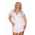 Elegantný župan girll peignoir XXL - Obsessive