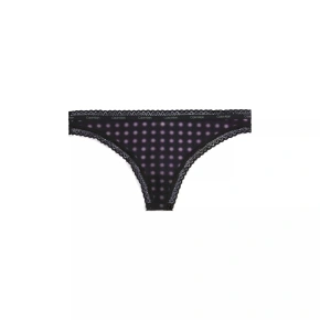 Dámske tangá 000QD3763E FTU čierne so vzorom - Calvin Klein
