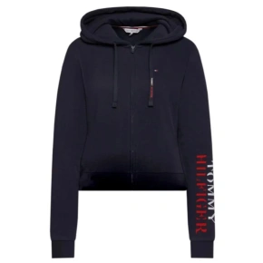 Orezaná mikina s kapucňou W UW0UW03938 tmavomodrá - Tommy Hilfiger