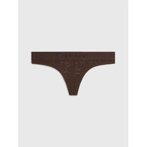 Dámske tangá 000QF7287E BKC tm. hnedé - Calvin Klein
