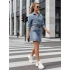 Dámske mini šaty JINELLA EY2569 Jeans blue - Fashion Street