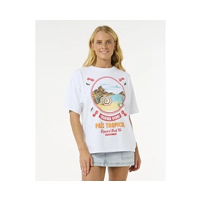 Tričko RIP CURL Cove Heritage Tee, biele Tričko RIP CURL Cove Heritage Tee, biele