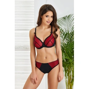 Dámska podprsenka Arianna Red with black - Jagoda