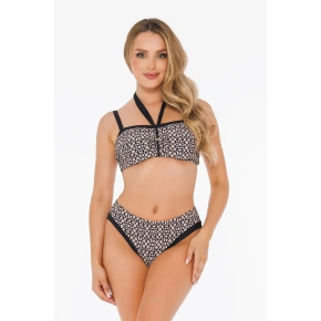 Dámske dvojdielne plavky Luxe 7 S939LX7 Béžová so vzorom - Self