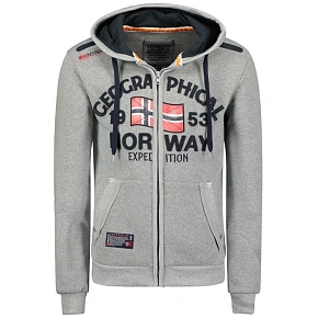 Pánska mikina s kapucňou Geographical Norway Flag DB MEN 054, sivá (WW6088H/GN/Blended Grey) Pánska mikina s kapucňou Geographical Norway Flag DB MEN 054, sivá (WW6088H/GN/Blended Grey)