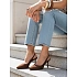 Dámske semišové sandále ZY1385 hnedé- FashionStreet