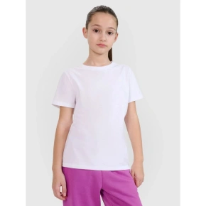 Dievčenské hladké tričko 4F 4FJWSS25TTSHF2177-10S Dievčenské hladké tričko 4F 4FJWSS25TTSHF2177-10S