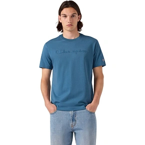 Koszulka męska Champion SS Tee niebieska 222992 BS133 pánské Koszulka męska Champion SS Tee niebieska 222992 BS133 pánské