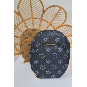 Dámska kabelka cez rameno ST-76 Čierny vzor - Bruno Rossi