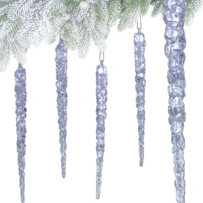 KRYŠTÁLOVÉ RAMPÚCHY ZÁVESNÁ DEKORÁCIA 22CM 4KS