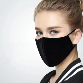 Dvojvrstvová rúška čierna - Hurt