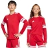 Detské červeno-biele tričko s dlhým rukávom adidas Squadra 25 JJ0041