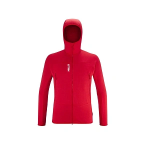 Bunda MILLET FUSION GRID HOODIE M červená