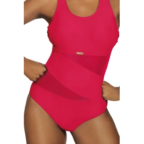 Dámske jednodielne plavky S36W-2d Fashion sport tmavoružová - Self