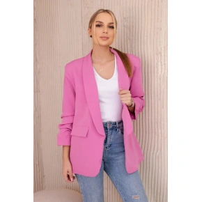 Bunda s klopami elegantná 9709 tmavoružová - Kesi