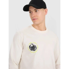 Pánske tričko s potlačou Regular Longsleeve 4F 4FWSS25TLONM392-11S pánske Pánske tričko s potlačou Regular Longsleeve 4F 4FWSS25TLONM392-11S pánske