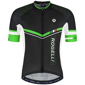 Tričko Rogelli Gara Mostro II, čierno-zelené, veľkosť 3XL