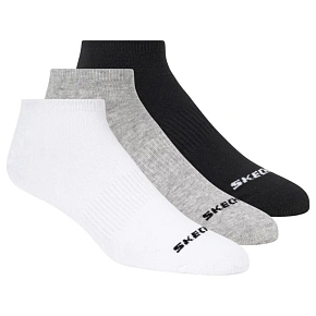 Skechers 3 ks unisex bez froté, neviditeľné ponožky S114041-107, biele, veľkosti 39–42 Skechers 3 ks unisex bez froté, neviditeľné ponožky S114041-107, biele, veľkosti 39–42