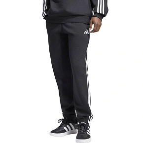 Pánske nohavice adidas Essentials 3-Stripes Fleece Tapered Cuffed, čierne, KY6526 Pánske nohavice adidas Essentials 3-Stripes Fleece Tapered Cuffed, čierne, KY6526