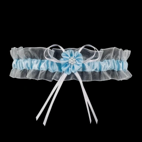 Podväzok PW-33 biely a modrý - Julimex