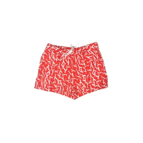Pánske kúpacie kraťasy KM00802 0GM červená/biela - Calvin Klein