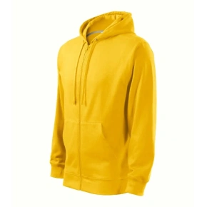 Módna mikina na zips pánska žltá - Malfini